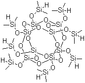 二甲基硅烷基笼形聚倍半硅氧烷分子结构 (CAS 125756-69-6)
