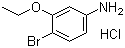 structure of CAS# 125756-95-8, 4-Bromo-3-ethoxyaniline hydrochloride