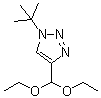 structure of CAS# 1257633-67-2, 4-(Diethoxymethyl)-1-(1,1-dimethylethyl)-1H-1,2,3-triazole