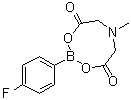 structure of CAS# 1257641-06-7, 2-(4-Fluorophenyl)dihydro-6-methyl-4H-1,3,6,2-dioxazaborocine-4,8(5H)-dione