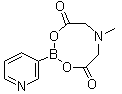3-吡啶基硼酸 甲基亚氨基二乙酸酯分子结构 (CAS 1257740-56-9)