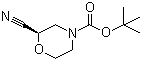 (2R)-2-Cyano-4-morpholinecarboxylic acid tert-butyl ester molecular structure (CAS 1257850-78-4)