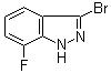 3-溴-7-氟-1H-吲唑分子结构 (CAS 1257853-72-7)