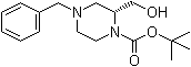 structure of CAS# 1257855-72-3, (2R)-2-羟甲基-4-苄基-1-哌嗪羧酸叔丁酯