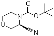 (3S)-3-氰基-4-吗啉羧酸叔丁酯分子结构 (CAS 1257856-86-2)