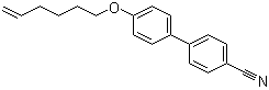 4'-(5-己烯基氧基)联苯-4-甲腈分子结构 (CAS 125786-59-6)