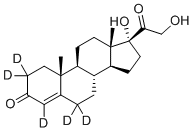 11-脱氧皮质醇-D5(2,2,4,6,6-D5)分子结构 (CAS 1258063-56-7)