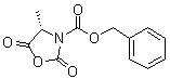 structure of CAS# 125814-23-5, (S)-4-甲基-2,5-二氧代-1,3-恶唑烷-3-羧酸苄酯