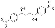 (1R,4R)-1,4-双(4-硝基苯基)-1,4-丁二醇分子结构 (CAS 1258226-78-6)