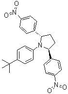 (2S,5S)-1-(4-叔-丁基苯基)-2,5-二(4-硝基苯基)吡咯烷分子结构 (CAS 1258232-92-6)