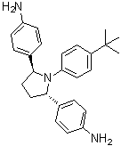 4,4'-[(2S,5S)-1-[4-(1,1-二甲基乙基)苯基]-2,5-吡咯烷二基]二-苯胺分子结构 (CAS 1258235-06-1)