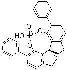 (11aS)-10,11,12,13-四氢-5-羟基-3,7-二苯基-二茚并[7,1-de:1',7'-fg][1,3,2]二氧磷杂八环-5-氧化物分子结构 (CAS 1258327-04-6)