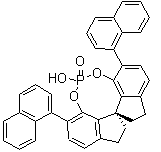 (11aS)-10,11,12,13-四氢-5-羟基-3,7-二-1-萘基-二茚并[7,1-de:1',7'-fg][1,3,2]二氧磷杂八环-5-氧化物分子结构 (CAS 1258327-08-0)