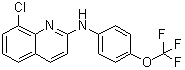 8-氯-N-[4-(三氟甲氧基)苯基]-2-喹啉胺分子结构 (CAS 1258453-75-6)