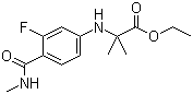 CAS # 1258638-92-4, N-[3-Fluoro-4-[(methylamino)carbonyl]phenyl]-2-methylalanine ethyl ester