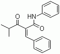 2-Benzylidene isobutyryl acetanilide molecular structure (CAS 125971-57-5)