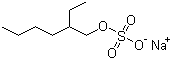 structure of CAS# 126-92-1, 2-乙基己基硫酸酯钠盐