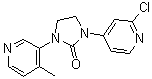 1-(2-氯-4-吡啶基)-3-(4-甲基-3-吡啶基)-2-咪唑烷酮分子结构 (CAS 1260006-20-9)