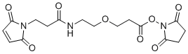 马来酰亚胺-聚乙二醇-N-羟基琥珀酰亚胺分子结构 (CAS 1260092-50-9)
