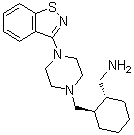 (1R,2R)-2-[[4-(1,2-苯并异噻唑-3-基)-1-哌嗪基]甲基]环己烷甲胺分子结构 (CAS 1260138-03-1)