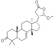 (5alpha,13alpha,17alpha,20S,21R)-21-Methoxy-4,4,14-trimethyl-3-oxo-card-7-enolide molecular structure (CAS 1260173-73-6)