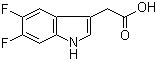 5,6-二氟-1H-吲哚-3-乙酸分子结构 (CAS 126030-73-7)