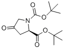 (R)-二-叔-丁基4-氧代吡咯烷-1,2-二羧酸酯分子结构 (CAS 1260591-66-9)