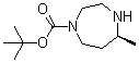 (5S)-六氢-5-甲基-1H-1,4-二氮杂卓-1-羧酸叔丁酯分子结构 (CAS 1260619-37-1)