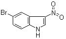 5-溴-3-硝基-1H-吲哚分子结构 (CAS 1260655-97-7)