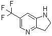 2,3-二氢-6-(三氟甲基)-1H-吡咯并[3,2-b]吡啶分子结构 (CAS 1260664-09-2)