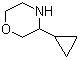 3-环丙基吗啉分子结构 (CAS 1260667-05-7)