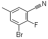 CAS 登录号：1260741-40-9, 3-溴-2-氟-5-甲基苯甲腈