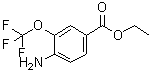 4-氨基-3-(三氟甲氧基)苯甲酸乙酯分子结构 (CAS 1260742-02-6)
