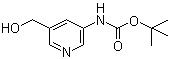 5-(羟基甲基)吡啶-3-基氨基甲酸叔丁酯分子结构 (CAS 1260771-98-9)