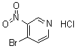 4-溴-3-硝基吡啶盐酸盐分子结构 (CAS 1260816-42-9)