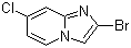 structure of CAS# 1260825-69-1, 2-Bromo-7-chloroimidazo[1,2-a]pyridine