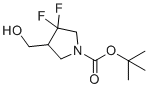 structure of CAS# 1260852-42-3, 叔-丁基3,3-二氟-4-(羟基甲基)吡咯烷-1-羧酸酯