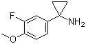 CAS # 1260852-84-3, 1-(3-Fluoro-4-methoxyphenyl)cyclopropanamine