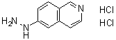 6-肼基异喹啉二盐酸盐分子结构 (CAS 1260888-16-1)