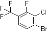structure of CAS# 1260890-50-3, 1-Bromo-2-chloro-3-fluoro-4-(trifluoromethyl)benzene