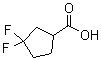 3,3-二氟环戊烷羧酸分子结构 (CAS 1260897-05-9)