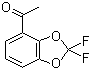 structure of CAS# 126120-83-0, 4-乙酰基-2,2-二氟-1,3-苯并二恶茂