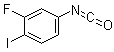 structure of CAS# 1261441-79-5, 2-氟-1-碘-4-异氰酸基苯