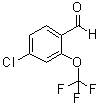 4-氯-2-(三氟甲氧基)苯甲醛分子结构 (CAS 1261442-48-1)