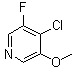 4-氯-3-氟-5-甲氧基吡啶分子结构 (CAS 1261473-24-8)