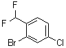 2-溴-4-氯-1-(二氟甲基)苯分子结构 (CAS 1261476-50-9)
