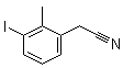 3-碘-2-甲基苯乙腈分子结构 (CAS 1261569-73-6)