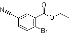 2-溴-5-氰基苯甲酸乙酯分子结构 (CAS 1261585-44-7)