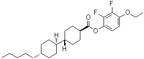 (反式,反式)-4'-戊基-[1,1'-联环己基]-4-羧酸 4-乙氧基-2,3-二氟苯基酯分子结构 (CAS 126163-43-7)