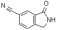 2,3-二氢-3-氧代-1H-异吲哚-5-甲腈分子结构 (CAS 1261726-80-0)
